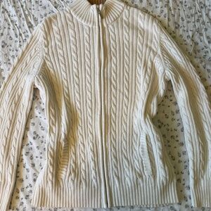 Tabi Simply Classic Zip Up Knitted Sweater